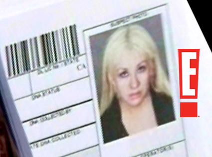 christina aguilera arrested development. Christina Aguilera#39;s mugshot!